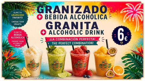 Granita + Alcoholic drink